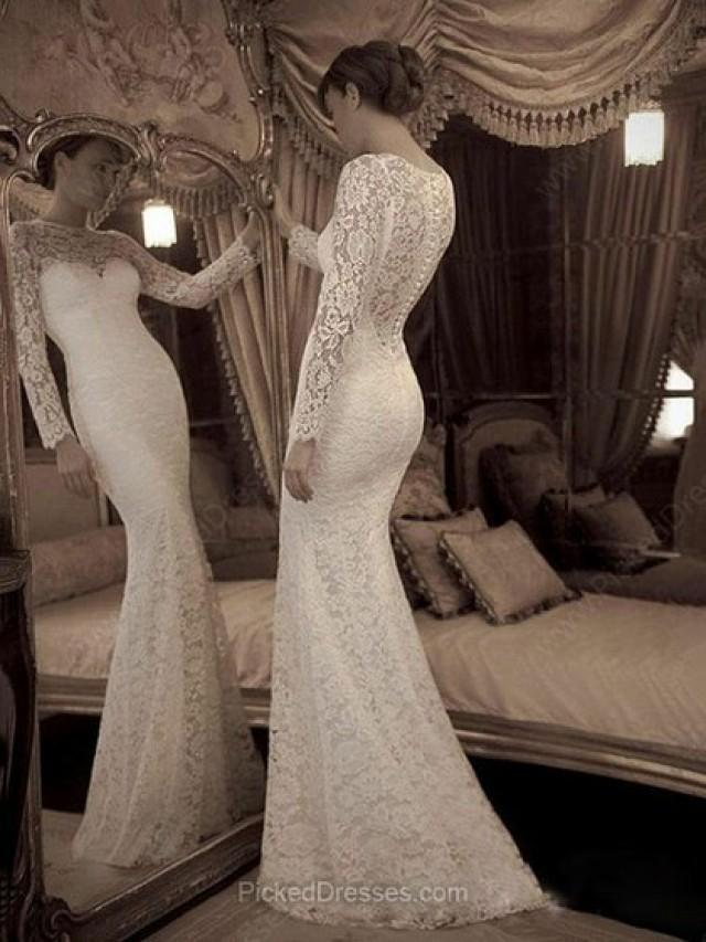 wedding photo - Lace  Ruffles Wedding Dresses at pickeddresses.com