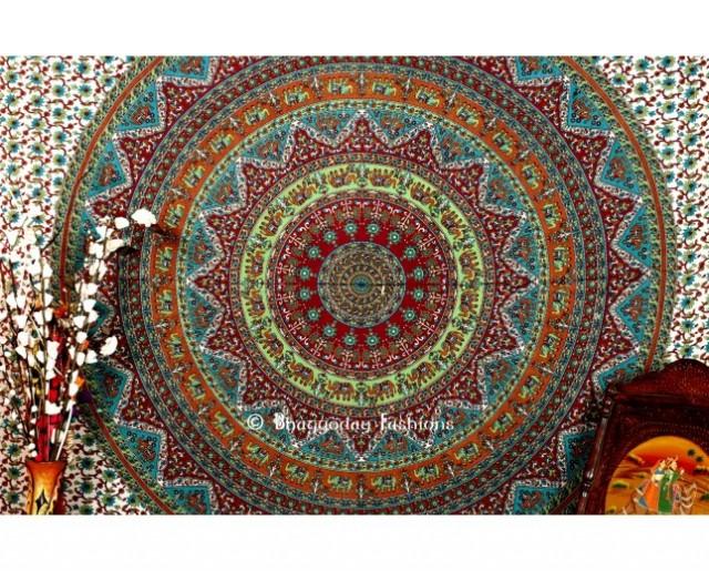 wedding photo - Multicolor Handlook Tapestry in Indian Design