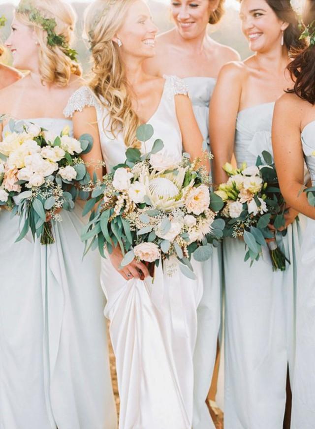Powder Blue Bridesmaid Dresses Fly Away Bride Weddbook