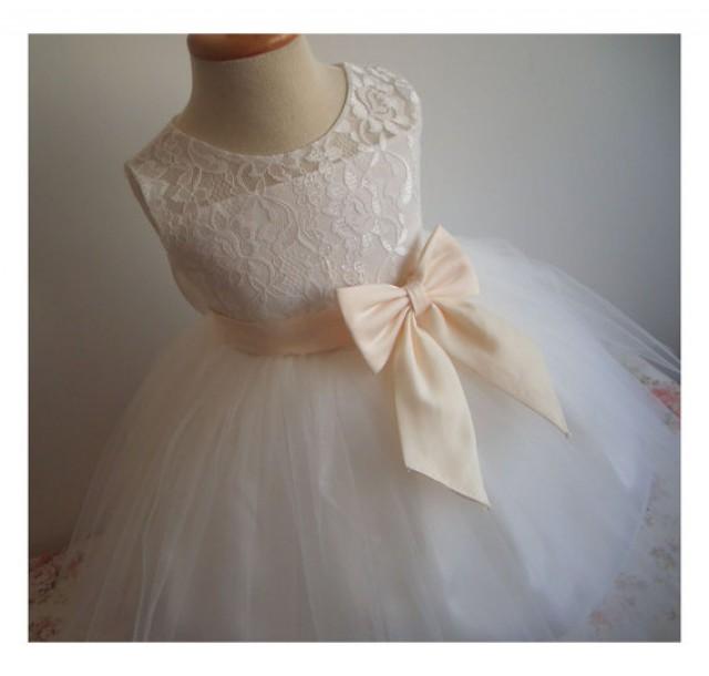Flower Girl Dress Little Baby Girl Baptism Dress Tulle Tutu Infant
