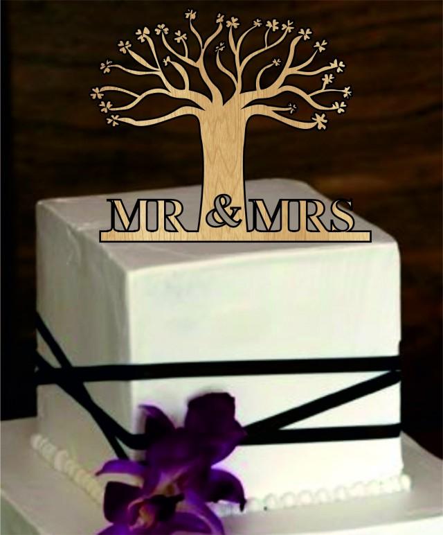 wedding photo - Rustic Wedding Cake Topper - Personalized wedding cake topper - Tree of life wedding cake topper - Monogram Cake Topper -Mr and mrs