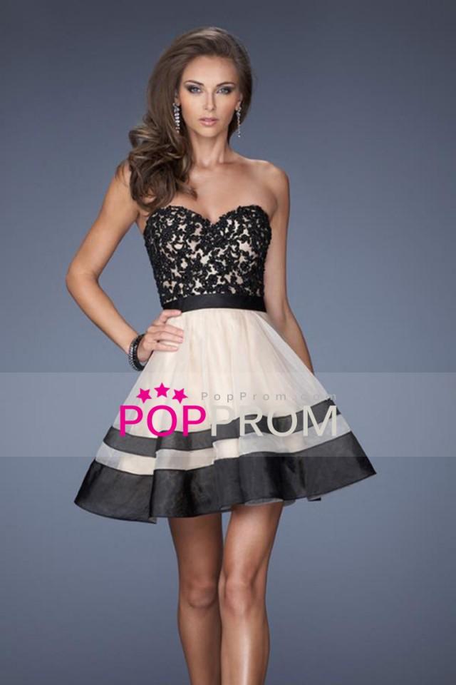 wedding photo - New Arrival Dresses Sweetheart Princess Mini Bicolor Tulle&Lace High Quality