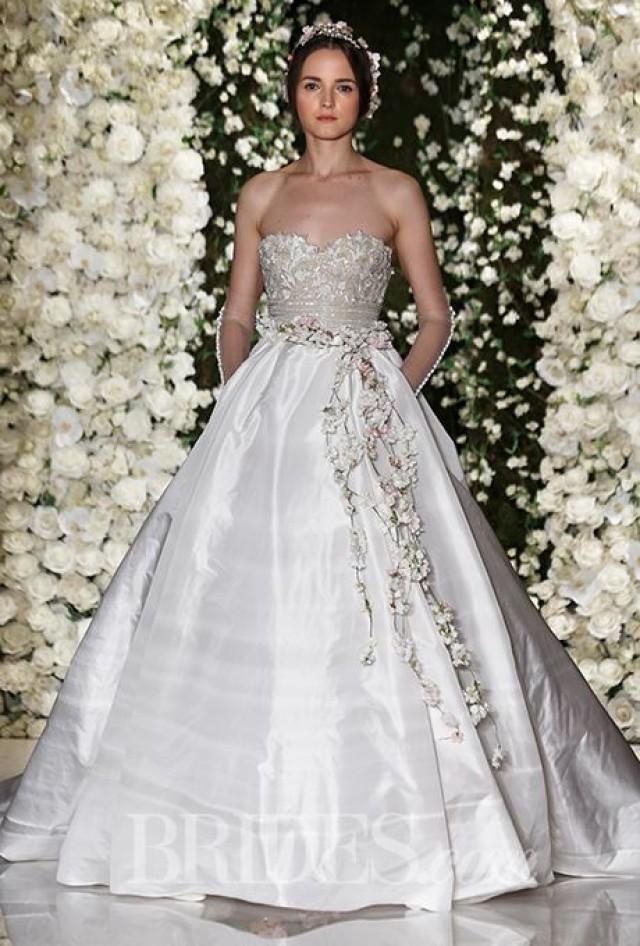 Reem Acra Sparkle Cap Sleeve Wedding Dress Fashion Dresses
