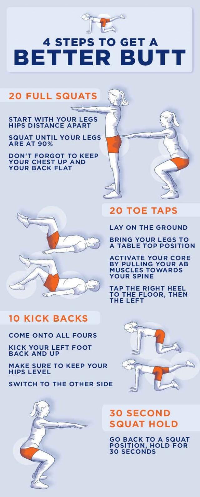 4 Steps To Get A Better Butt