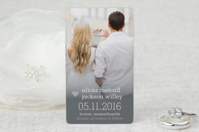 wedding photo - Snapshot Sweetness Save the Date Magnets