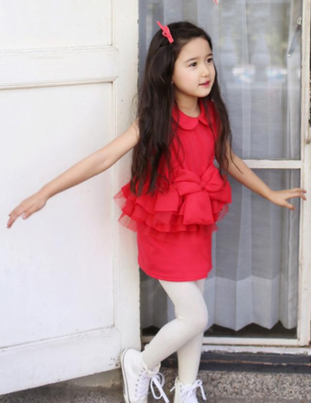 wedding photo - Baby Red Party Wear Dress