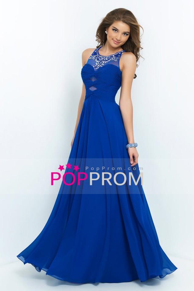 wedding photo - 2015 Unique Prom Dress Scoop A Line Chiffon With Beads And Ruffles $149.99 PPP6AMKNBB - PopProm.com