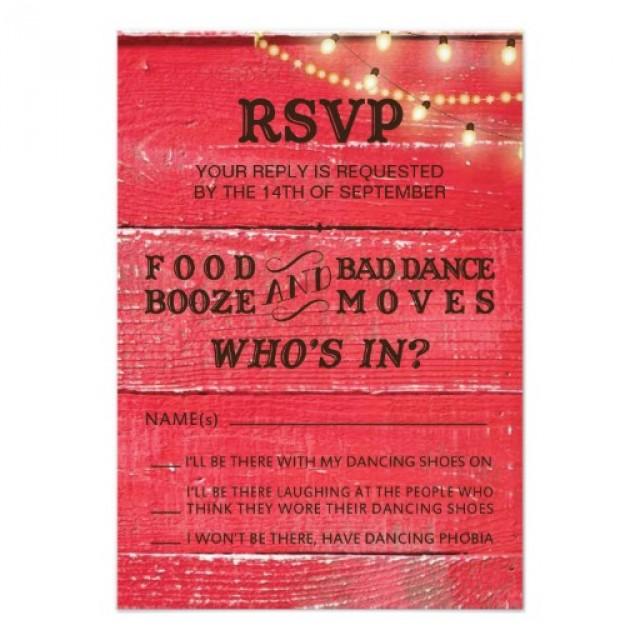 wedding photo - Country Wedding RSVP for rustic wedding 3.5x5 Paper Invitation Card