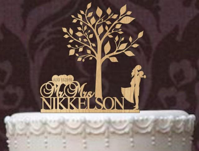 wedding photo - Custom wedding cake topper - Rustic Wedding Cake Topper - Personalized wedding Cake Topper - bride and groom, silhouette cake topper,