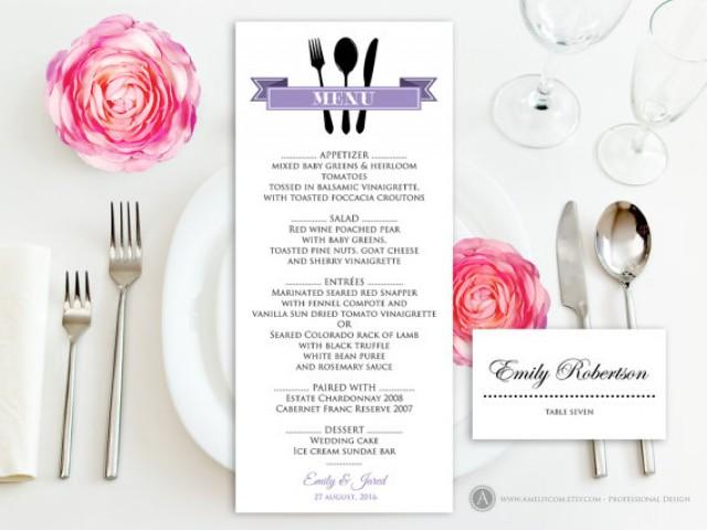 Free Place Card Template Wedding Invitations