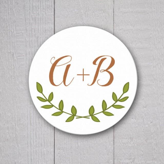 Rustic Wedding Sticker, Personalized Wedding Invitation Sticker, Wedding Stickers (#176)