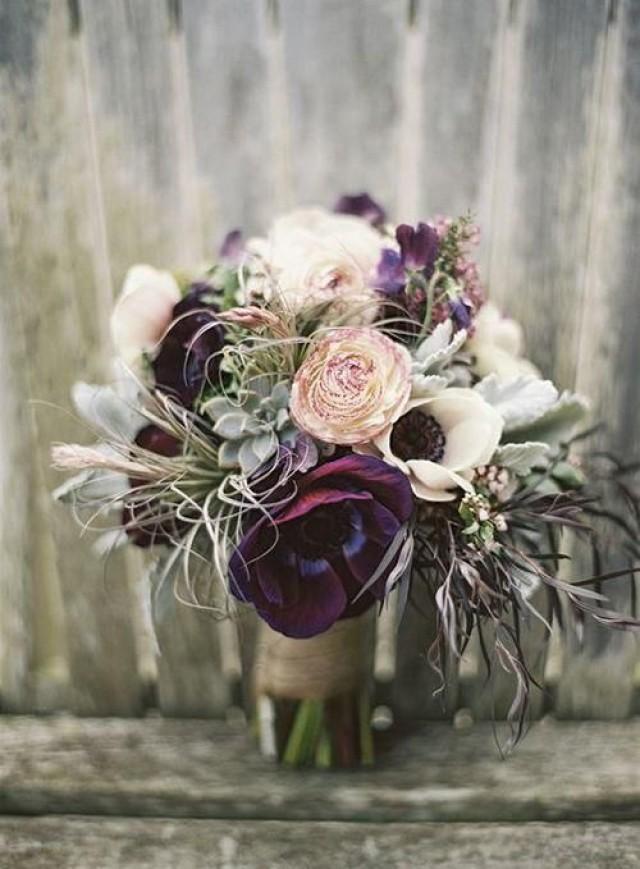 wedding photo - Wedding Ideas: 20 Gorgeous Purple Wedding Bouquets