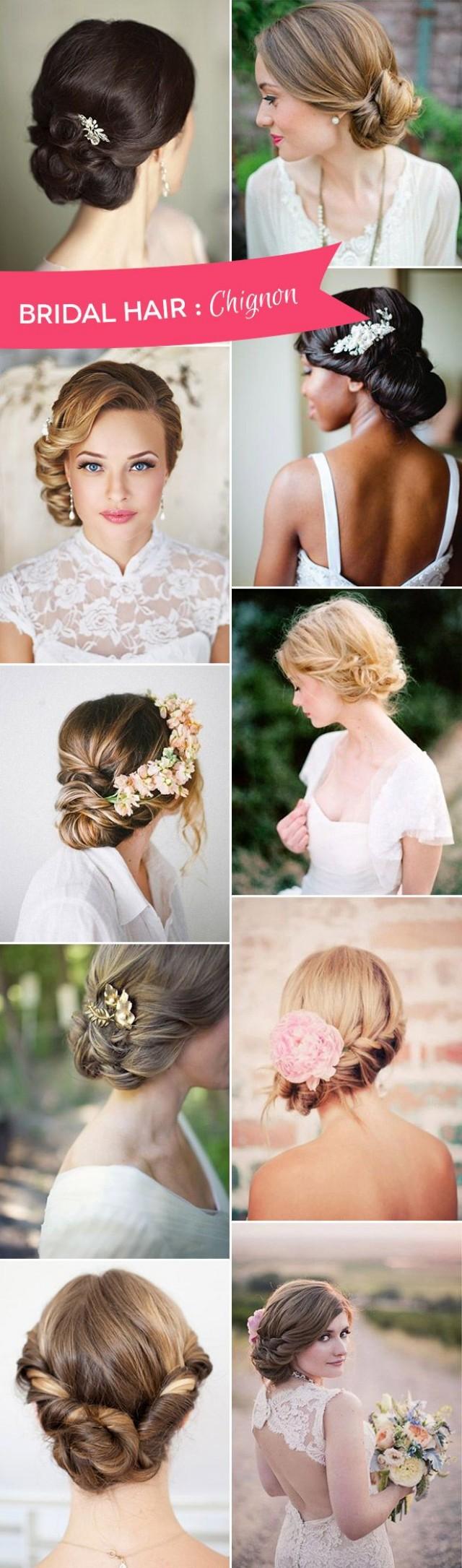 wedding photo - The Charm Of Chignons - The Simplest Wedding Hairstyle