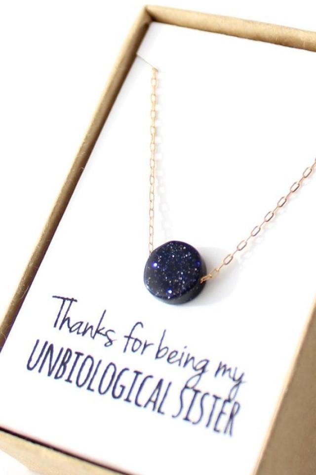 wedding photo - Midnight Blue Pendant Necklace - Delicate Gold Necklace - Sparkly Navy - Gold Galaxy Necklace - Tiny Sparkle Necklace Dainty