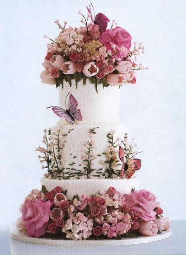 wedding photo - Whimsical Wedding Cakes Photos