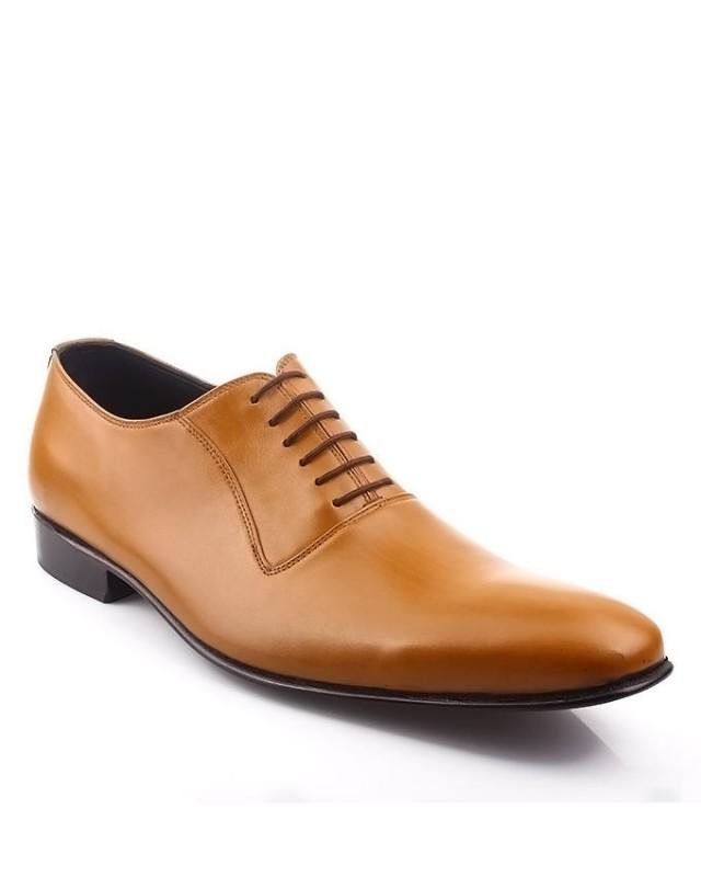 wedding photo - MENS TAN BROWN FORMAL LEATHER SHOES