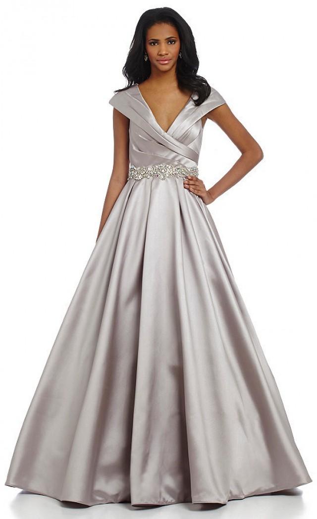 wedding photo - JVN Evenings by Jovani Off-the-Shoulder Gown