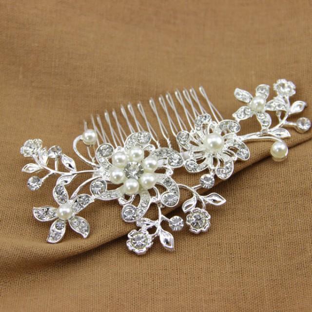 wedding photo - Swarovski Crystal Bridal Headpiece Handmade Wedding Accessories Bridesmaid Gift Idea