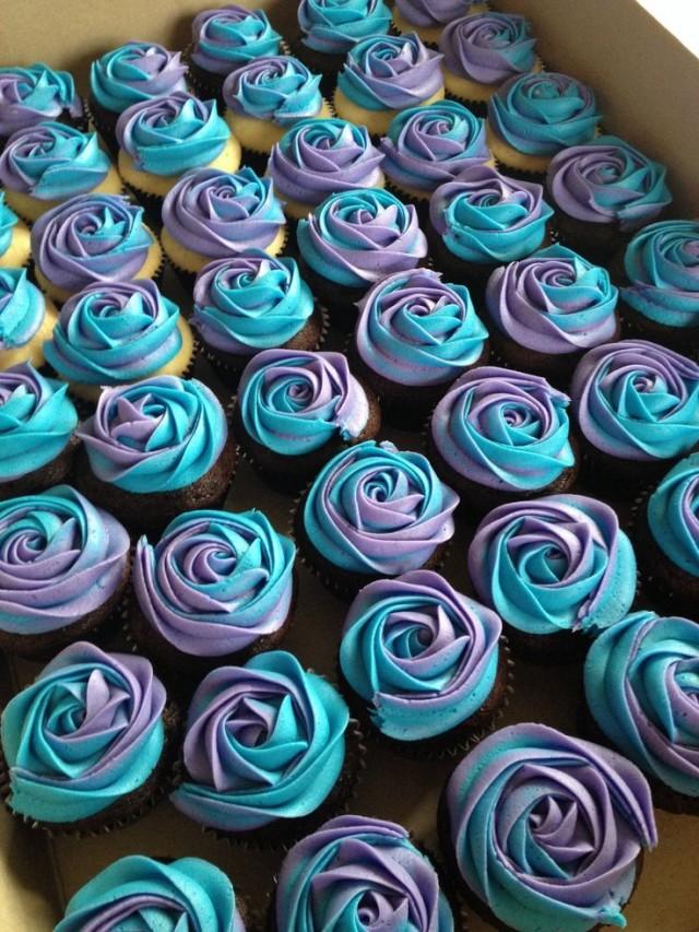 wedding photo - Amazing “Sexy” Blue Velvet Cupcakes – A Bite Of Pleasure