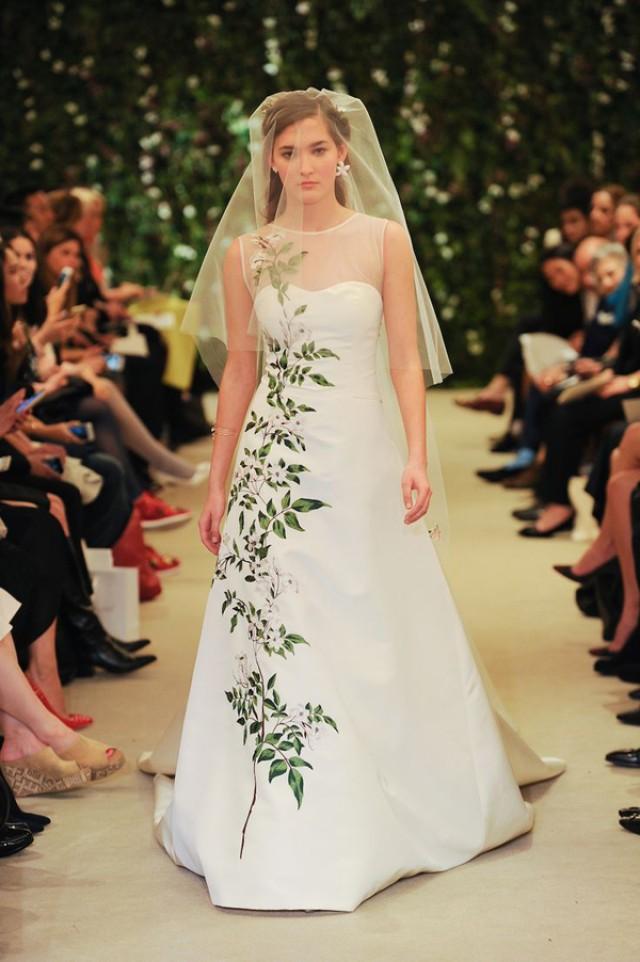 Great Floral Print Wedding Dress  Check it out now 