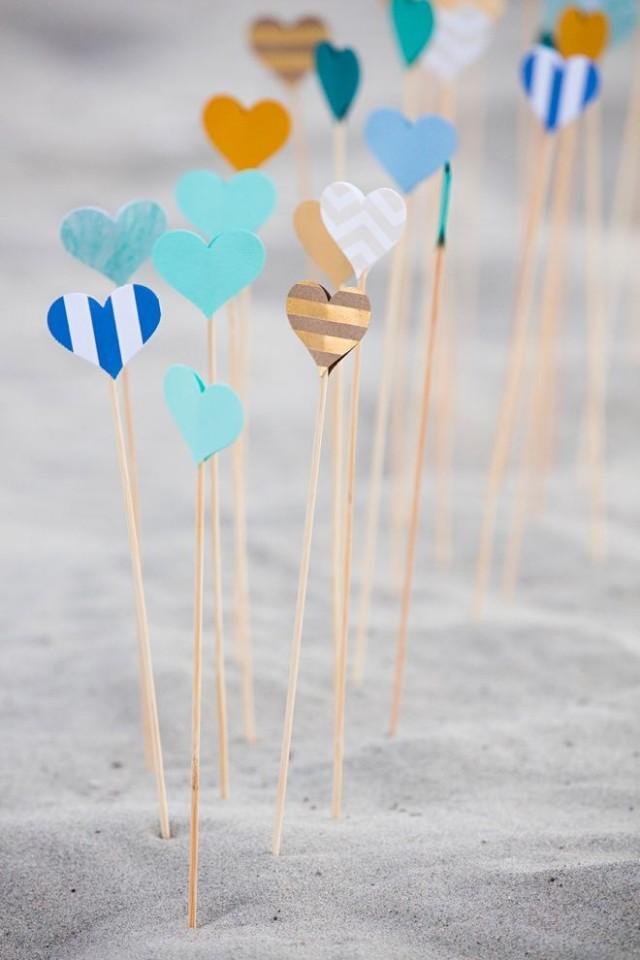 Learn How To Make These Adorable Wedding Aisle Hearts!