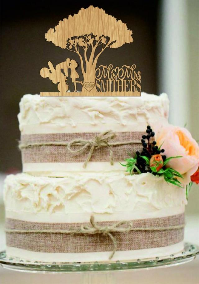 wedding photo - Custom Wedding Cake Topper Mr and Mrs with a Motorcycle - Rustic Wedding Cake Topper - Personalized Monogram Cake Topper - Silhouette topper