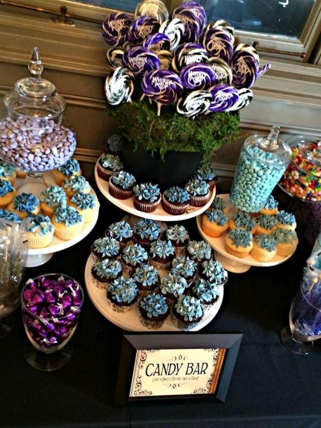 black and blue party theme