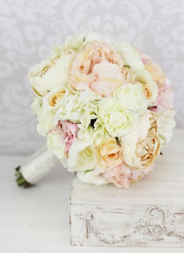 silk bride bouquet pink peony flowers peonies shabby chic wedding 2381909 weddbook silk bride bouquet pink peony flowers peonies shabby chic wedding 2381909 weddbook