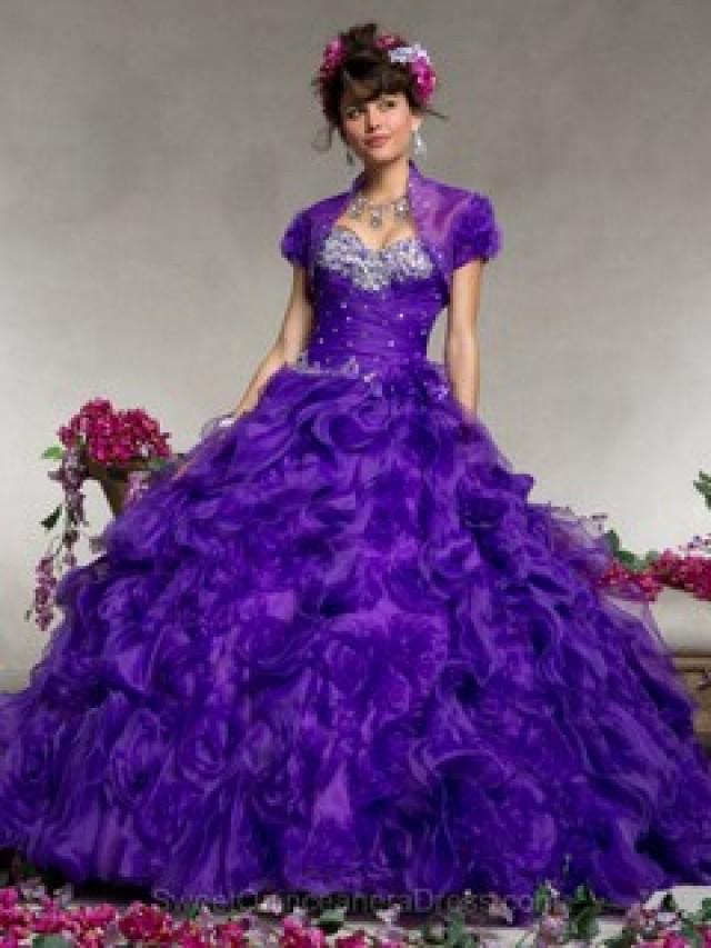 wedding photo - Purple Quinceanera Dresses 