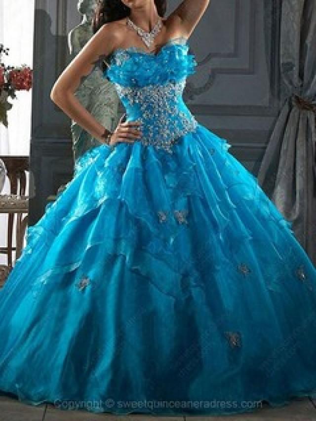 wedding photo - Buy Quinceanera Dresses Blue with Sweetquinceaneradress
