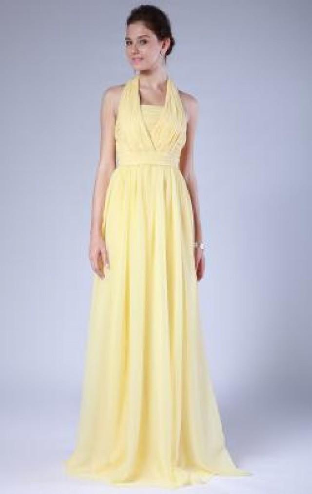 wedding photo - Impressions Yellow Long Bridesmaid Dress
