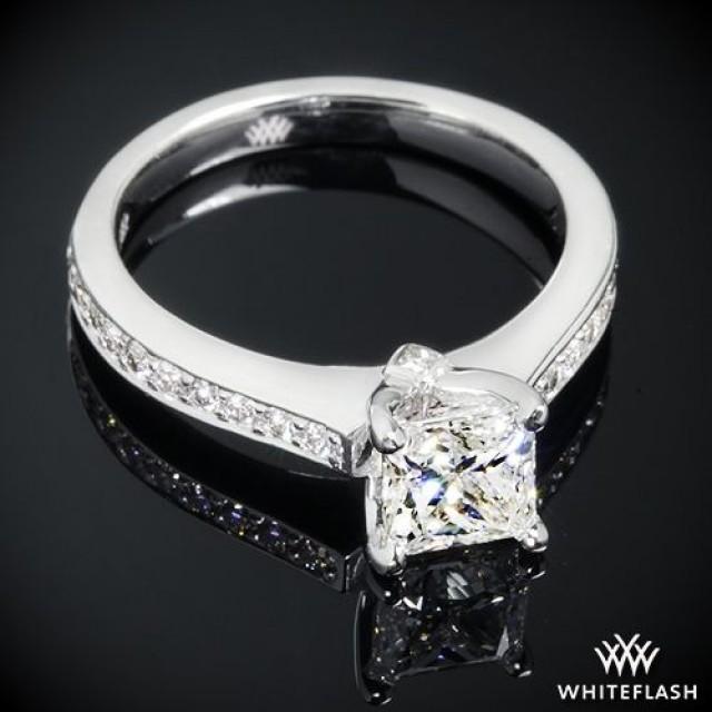 18k White Gold "Scarlet" Diamond Engagement Ring