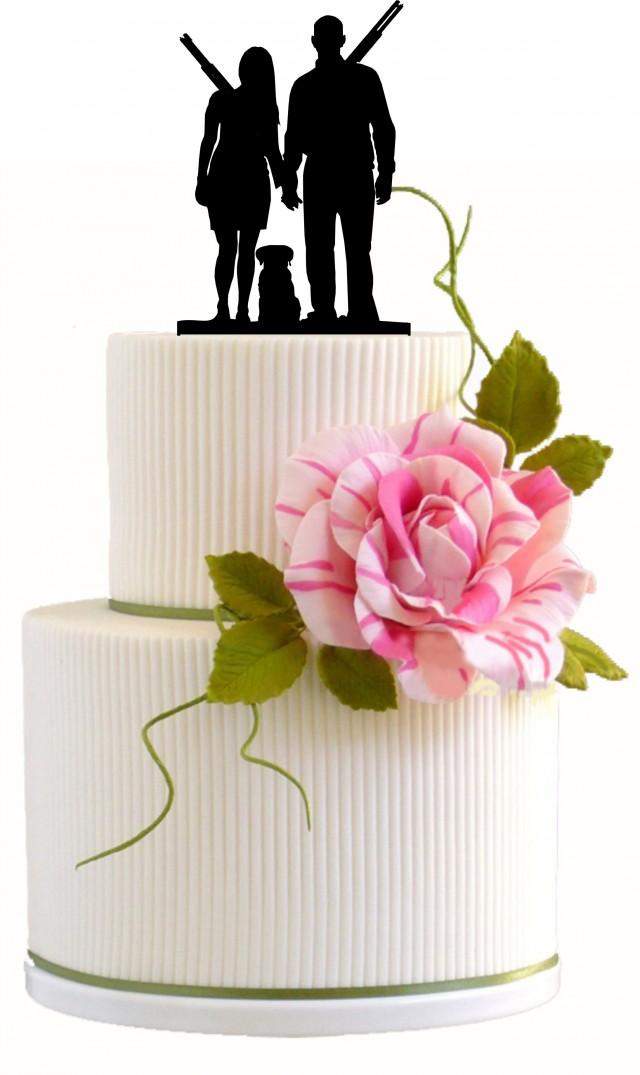 wedding photo - Wedding Cake Topper / Hunters