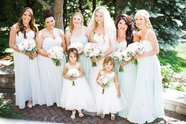 Mint And Gold Wedding
