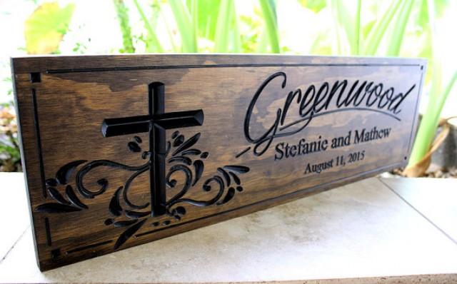 wedding photo - Family Sign...Wedding Sign-Marriage Sign-Custom sign-Personalized Wood Sign-Anniverary Gift-(SW-13)