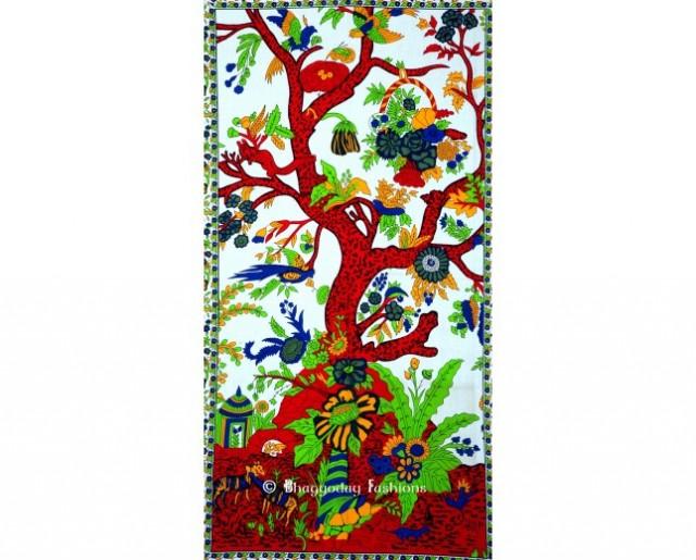 wedding photo - Multicolor Hippie Tree of Life Tapestry