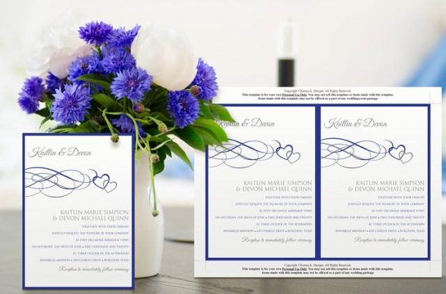 Printable Wedding Invitation Template - DOWNLOAD Instantly ...