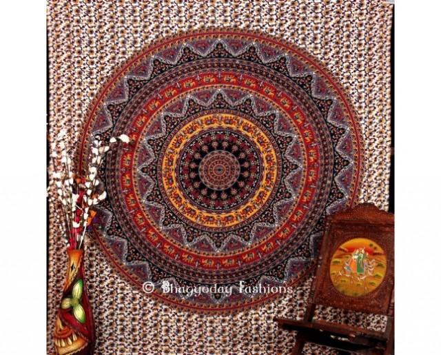 wedding photo - Mandala Hippie Tapestry in Multicolor Color