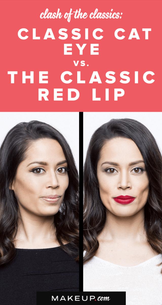 Clash Of The Classics Classic Cat Eye Vs The Classic Red Lip Weddbook