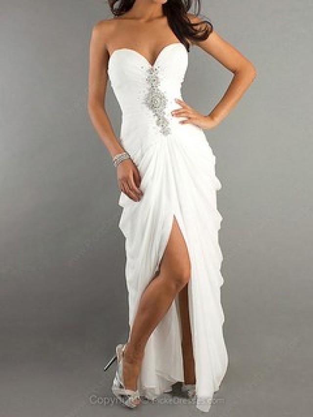 wedding photo - White Prom Dresses Canada 