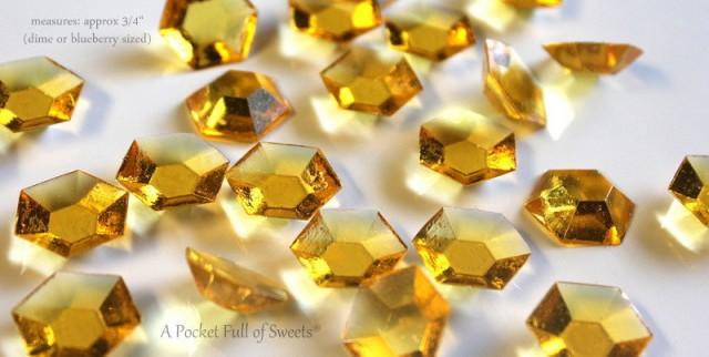 MINECRAFT PARTY GOLD Edible Candy Gems Jewels 125 Diamonds MINECRAFT PARTY GOLD Edible Candy Gems Jewels 125 Diamonds