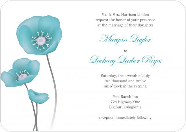 wedding photo - CHEAP LIVELY WATERCOLOR LOTUS FLOWER WEDDING INVITES HPI073