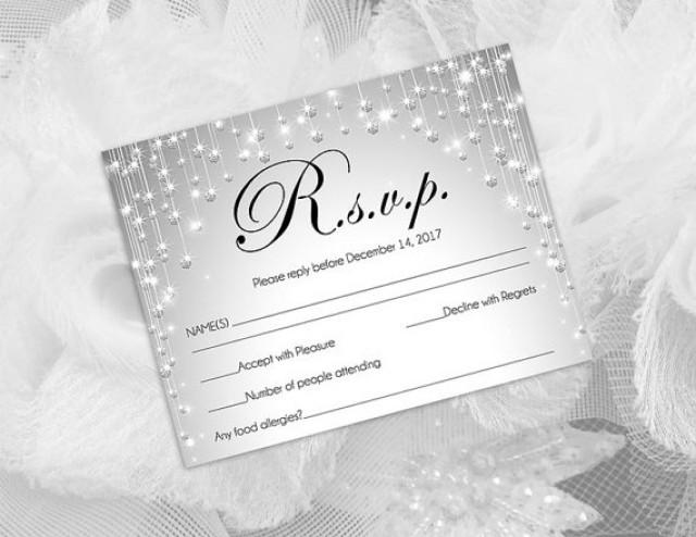 wedding photo - DIY Printable Wedding RSVP Template 