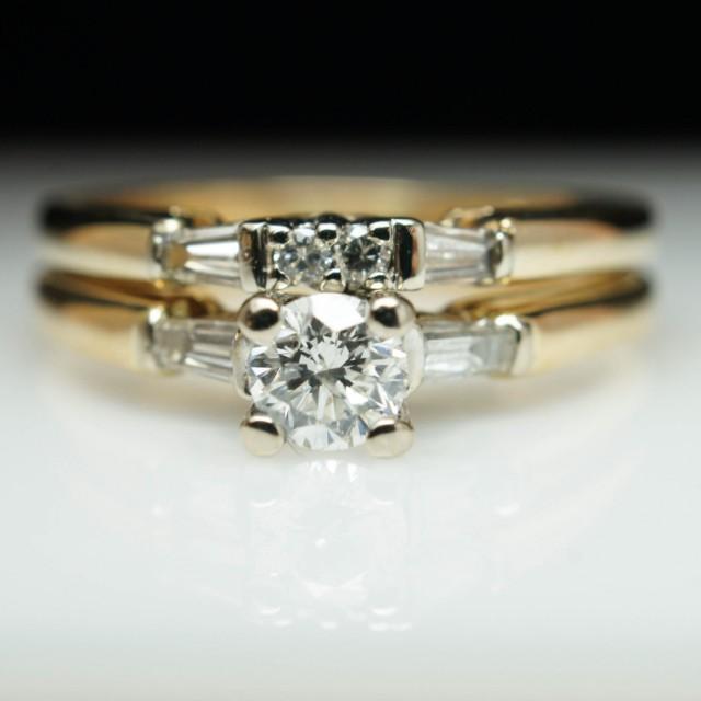 Vintage Engagement Ring Set 31