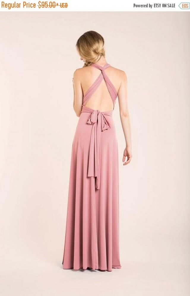 infinity dress fuschia pink