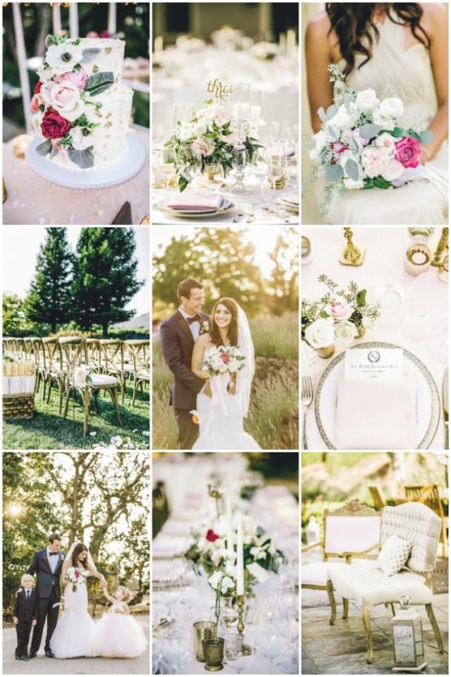 Stunning Winery Wedding with Lots of Pink & Gold Touches