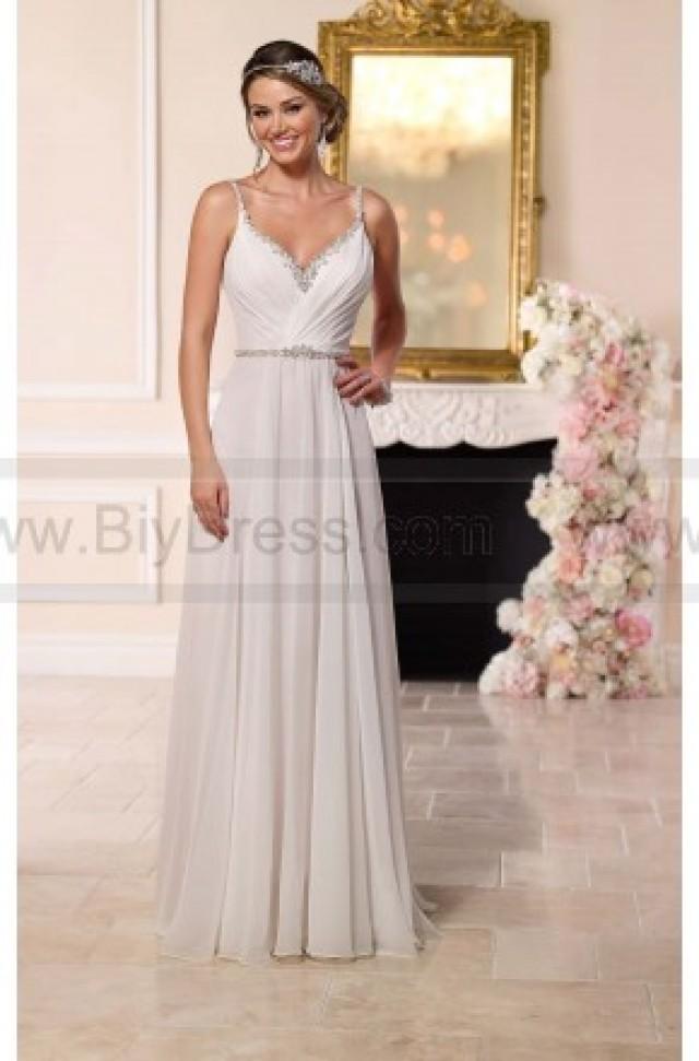 wedding photo - Stella York Capri Chiffon Sheath Wedding Dress Style 6255