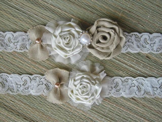 rustic wedding garter ivory garter rustic wedding rustic wedding garter ivory garter rustic wedding