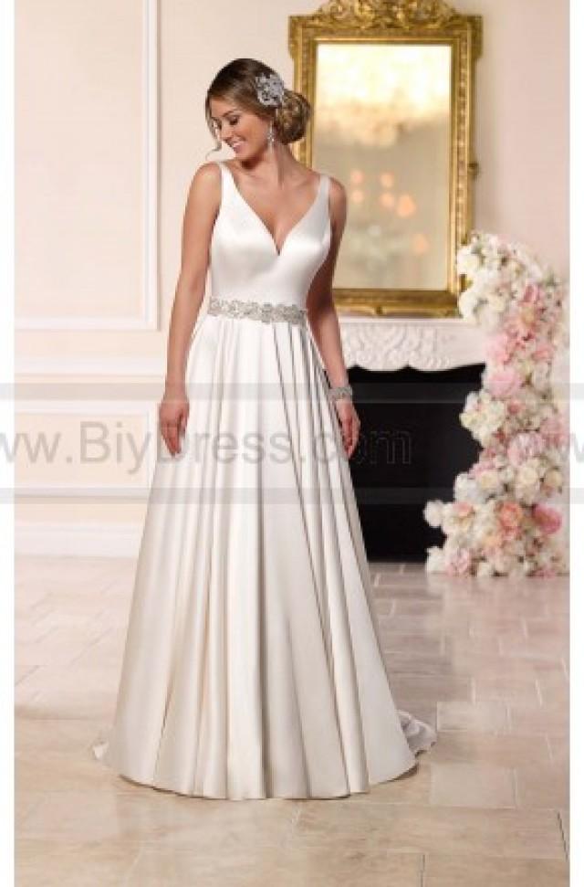 wedding photo - Stella York Satin A-line Wedding Dress Style 6222