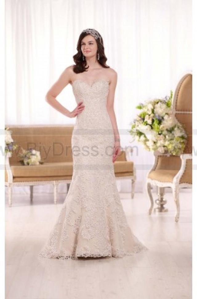 wedding photo - Essense of Australia Corded Lace Wedding Dress Style D1985